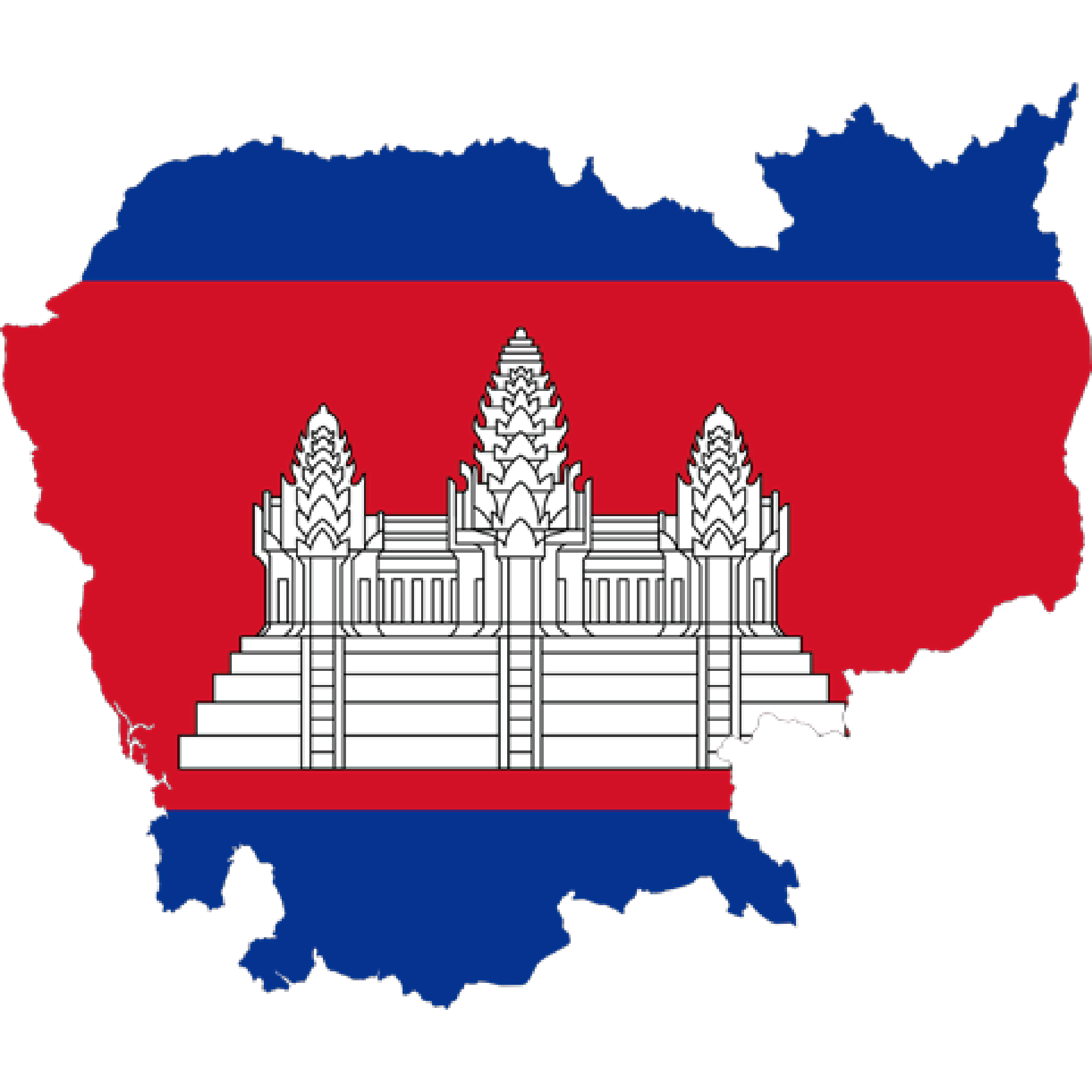 Flag of Cambodia, the partner of barskorea.